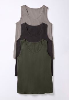 Plus Size Solid Color Tank Tops