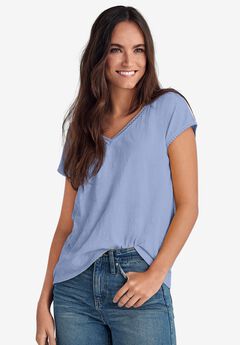 Crochet Trim Tee
