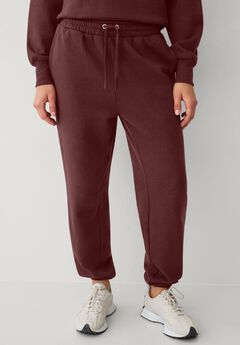 Drawstring Waist Fleece Sweatpants
