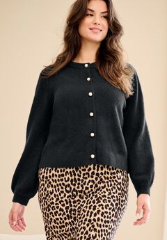 Pearl Button Front Cardigan