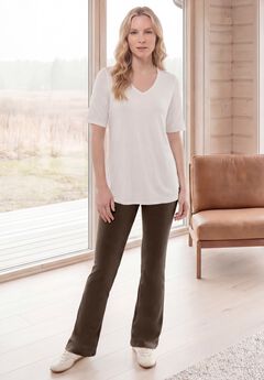 Cotton Spandex Bootcut Leggings