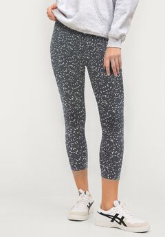 Plus Size Denim Capri Leggings