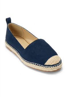 Faux Suede Slip-On Espadrille Flats