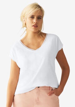 Crochet Trim Tee