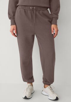 Drawstring Waist Fleece Sweatpants