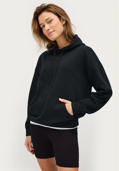 Hooded Fleece Boxy Sweatshirt