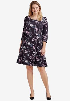 Madison Knit Three-Quarter Sleeve Dress