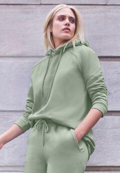 Hooded Fleece Boxy Sweatshirt
