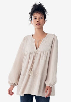 Plus Size Tunic Length Tees