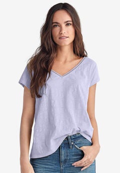 Crochet Trim Tee