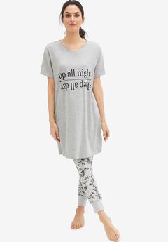 Rib Trim Sleep Leggings