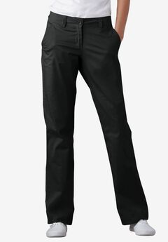 Plus Size Black Chino Pants