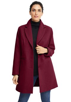 Classic Wool-Blend Coat
