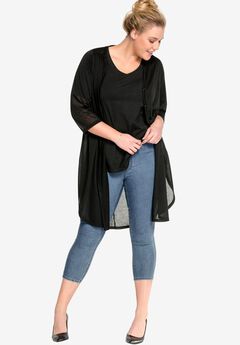 Mid-Rise Stretch Capri Jegging