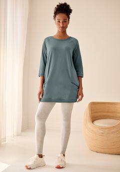 French Terry Zip Pocket Tunic