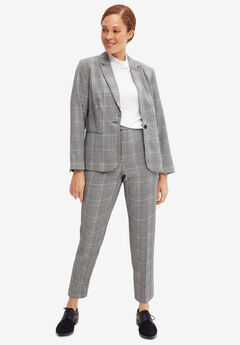 Plus Size Black And White Pants