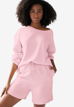 Fleece Shorts With Drawstring Waist