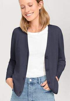 Plus Size Cropped Cardigan For Dresses