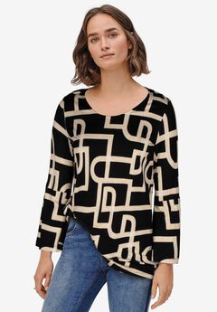 Bell Sleeve A-Line Knit Tunic