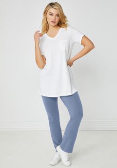 Cotton Spandex Bootcut Leggings