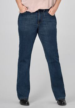 Mid-Rise Bootcut Stretch Jeans