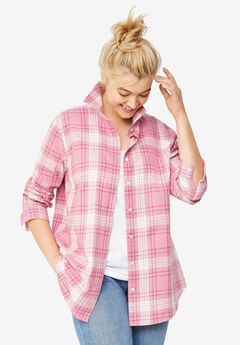 Plus Size Pink Shirts For Women