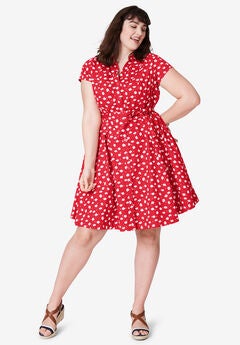 Plus Size Red Church Dresses