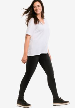 Mid-Rise 4-Pocket Stretch Jeggings