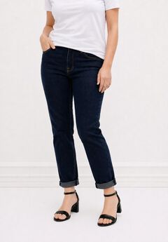 Plus Size Mid Rise Boyfriend Jeans