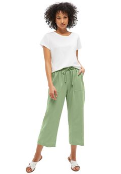 Womens Elastic Waist Pants