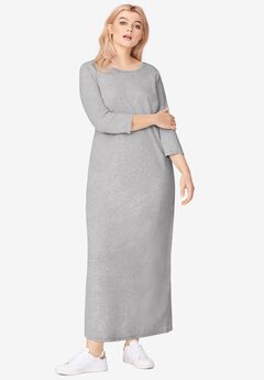Plus Size Grey Sweater Dress