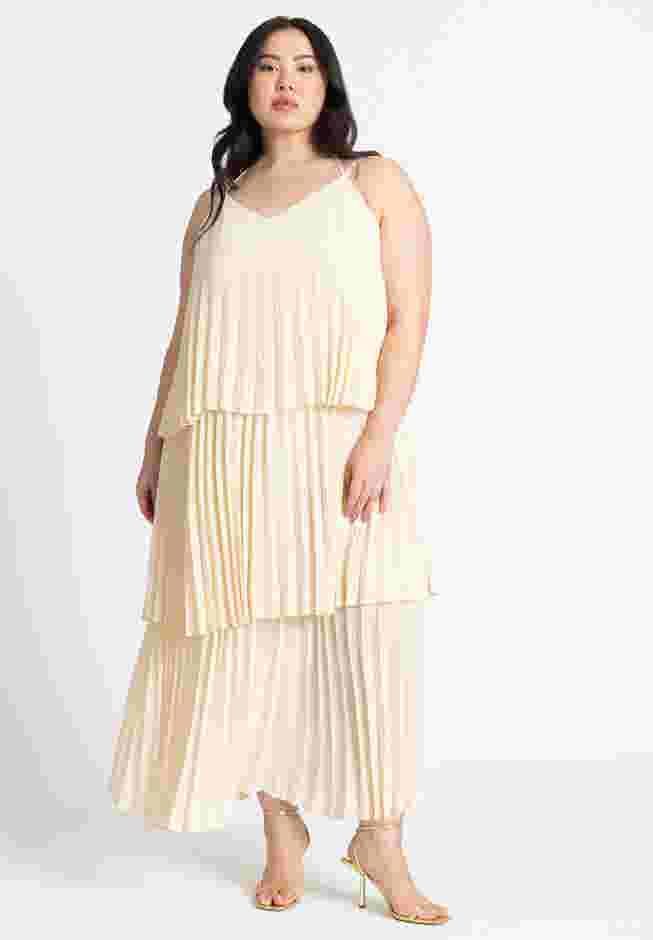 Pleated Layered Maxi Dress image number 1