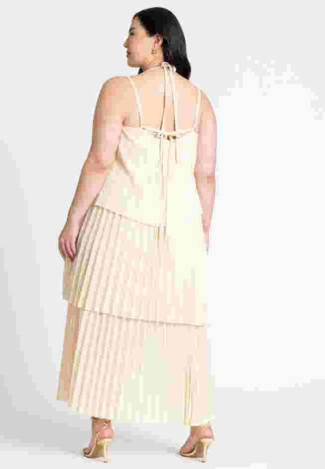 Pleated Layered Maxi Dress image number 2