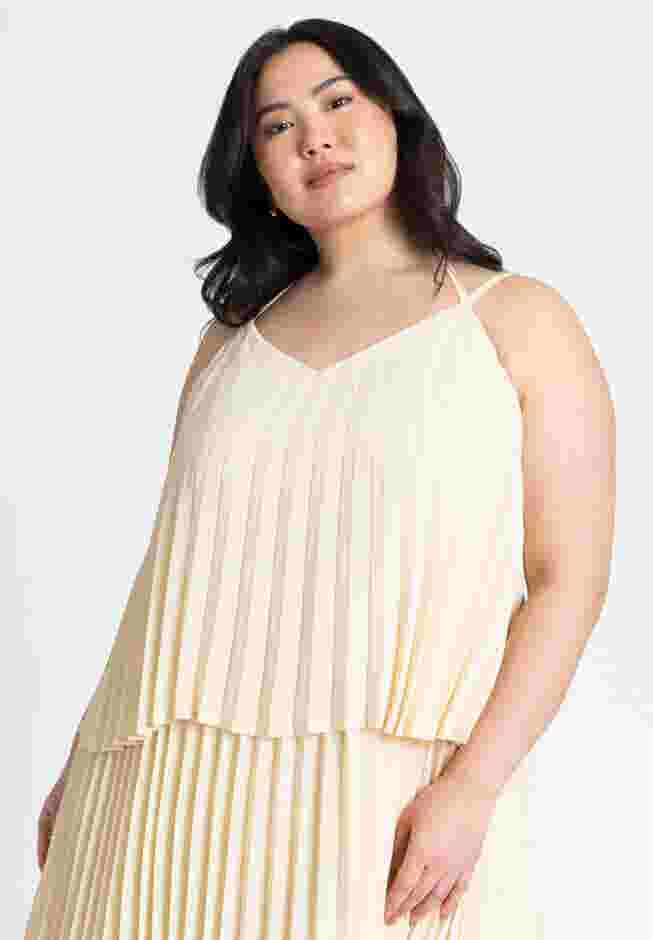 Pleated Layered Maxi Dress image number 3