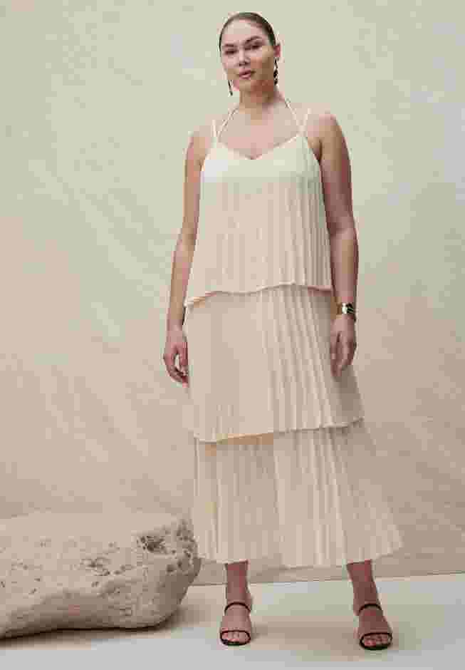 Pleated Layered Maxi Dress image number 0