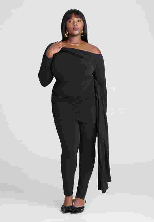Draped Mini Skirt Legging image number 0