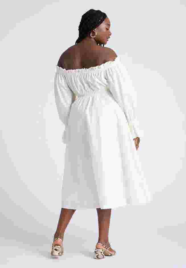 Off The Shoulder Ruffle Maxi Dress image number 1