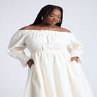Off The Shoulder Ruffle Maxi Dress image number null