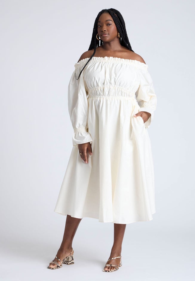 Off The Shoulder Ruffle Maxi Dress image number 0