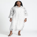 Floral Oversized Shirt Dress image number null