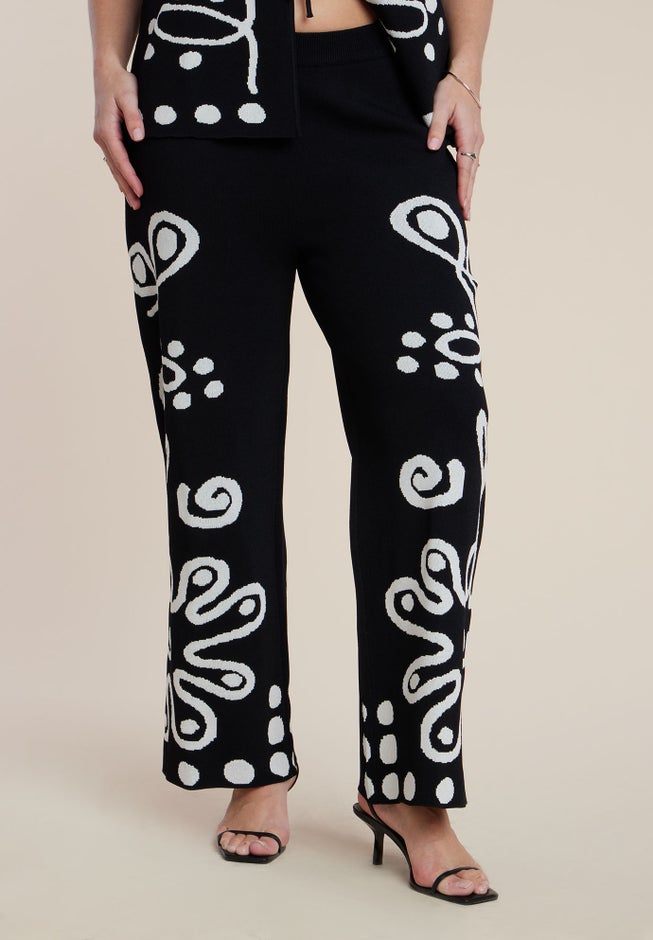 Intarsia Sweater Pant image number 1