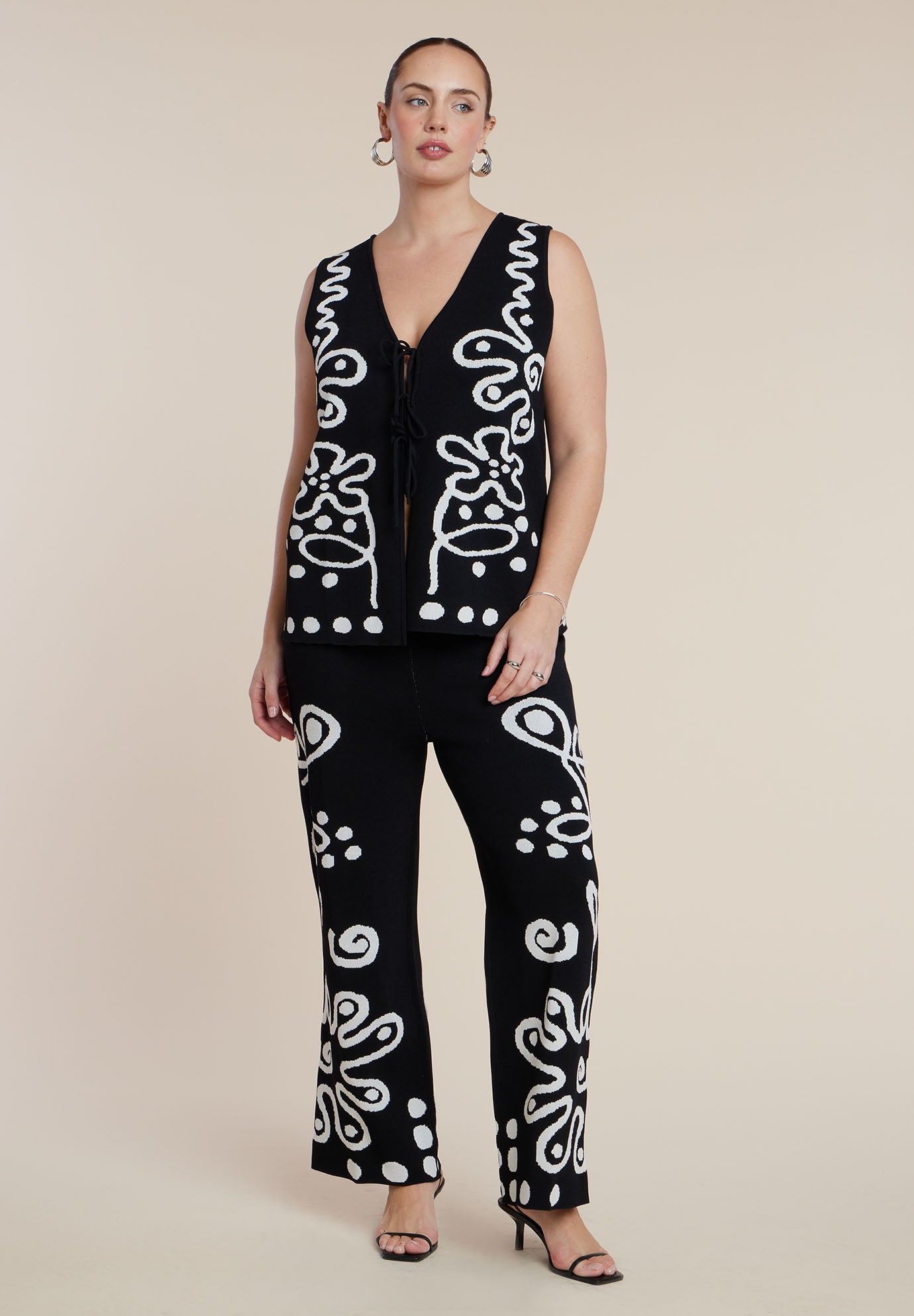 Intarsia Sweater Pant image number 3