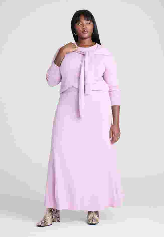 Flared Sweater Maxi Skirt image number 0