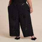 Floral Sequin Wide Leg Pant image number null