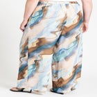 Wide Leg Printed Chiffon Pant image number null
