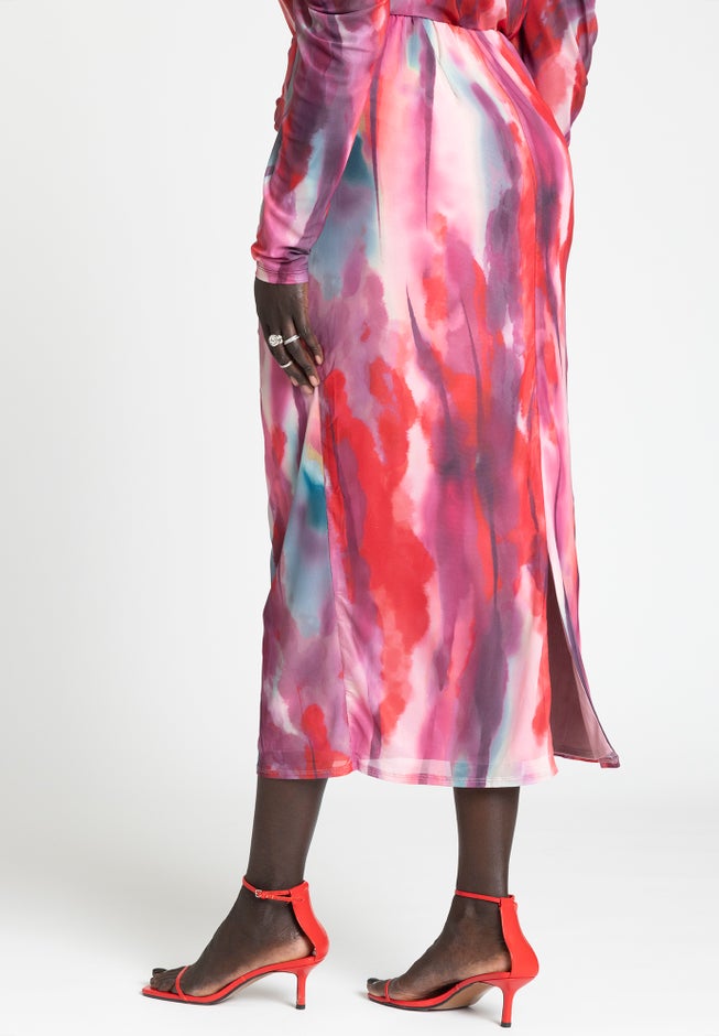 Twist Detail Maxi Skirt image number null