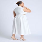 Linen High Neck Dress image number null