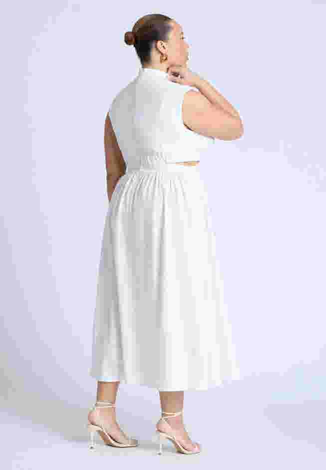 Linen High Neck Dress image number 1