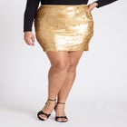 Paillette Sequin Mini Skirt image number null