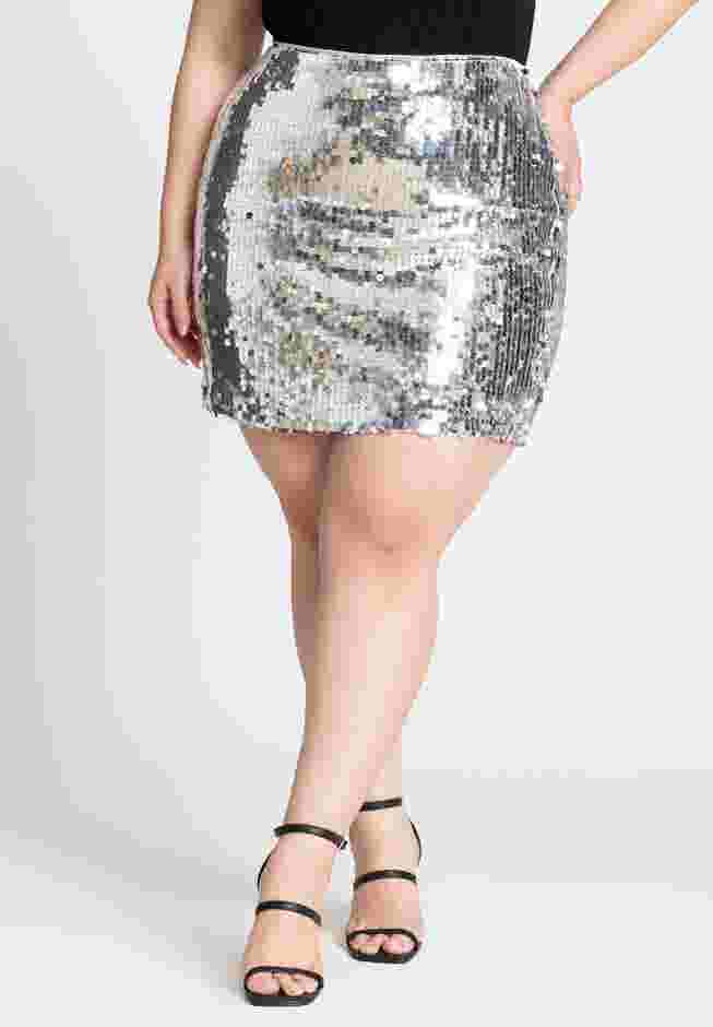 Paillette Sequin Mini Skirt image number 1